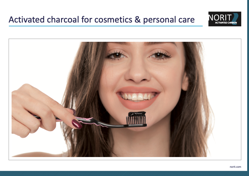 Activated charcoal for cosmetics & personal care